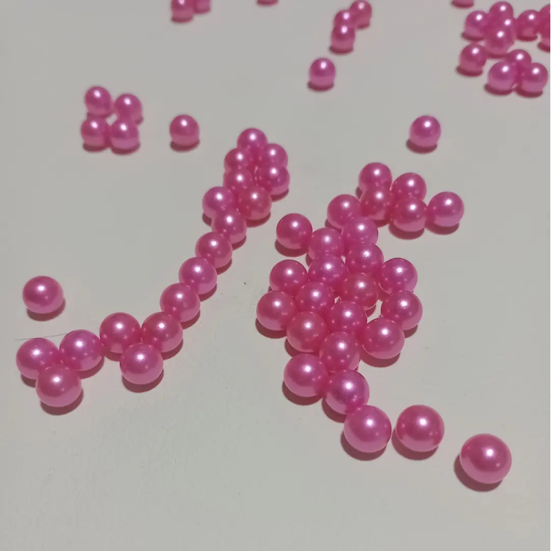 Перли прибивні 6 мм Рожевий 100 шт Перли прибивні 6 мм Рожевий 100 шт