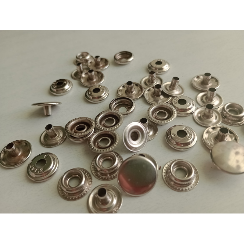 Кнопка Київська (Каппа) 15 мм Нікель, 50 шт Кнопка Київська (Каппа) 15 мм Нікель, 50 шт