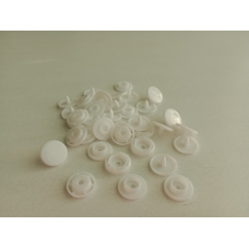 Кнопки пластикові Т8 12мм Біла, 100 шт