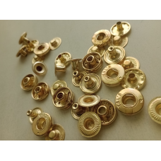 Кнопка ALFA 15 мм Золото 50 шт