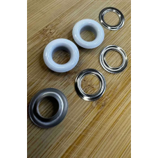 Люверс №5_ 8мм Нержавіючий Білий (101) 50 шт