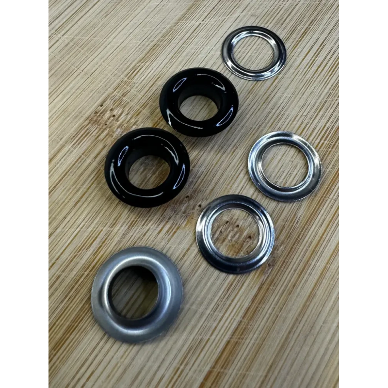 Люверс 8мм Нержавіючий Чорний (322) 50 шт Люверс 8мм Нержавіючий Чорний (322) 50 шт