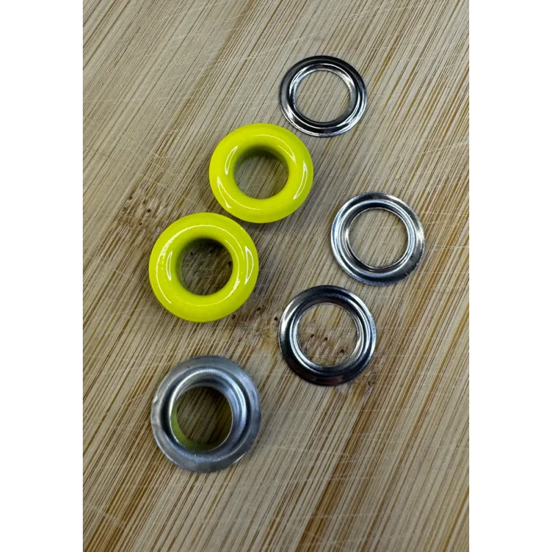 Люверс 8мм Нержавіючий Жовтий (110) 50 шт Люверс 8мм Нержавіючий Жовтий (110) 50 шт