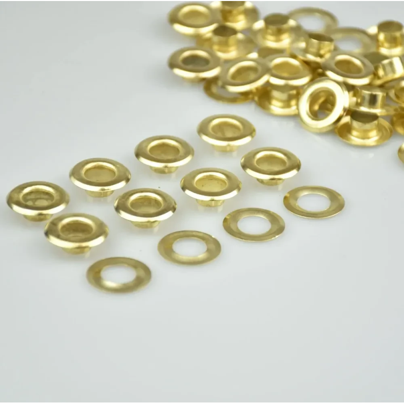 Люверс 8мм Нержавіючий Золото №5 50 шт Люверс 8мм Нержавіючий Золото №5 50 шт