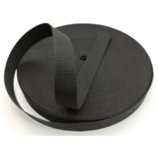 Стрічка ремінна (стропа) 20 мм чорна (50 м)