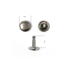 Хольнітен 7 мм односторонній Темний Нікель, 100 шт