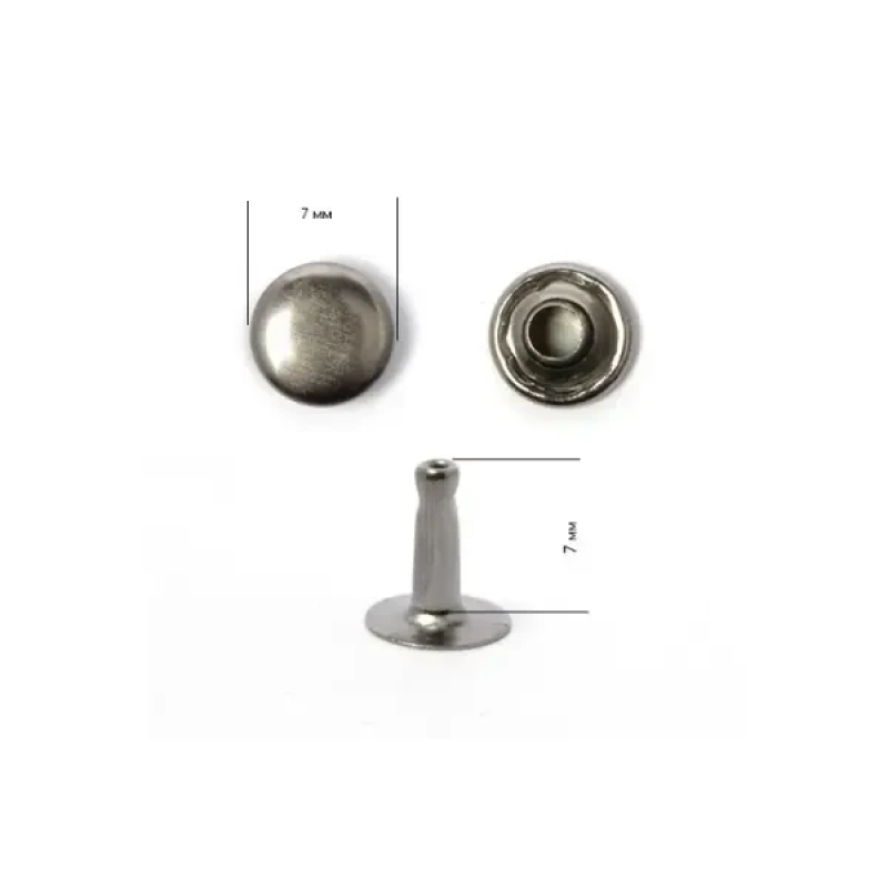 Хольнітен 7 мм односторонній Темний Нікель, 100 шт