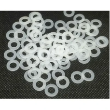 Кільця пластикові під люверс №4 (6 мм) 50 шт