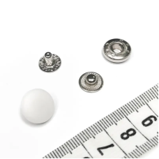 Кнопки пластикові 12.5 мм Білі, 50 шт