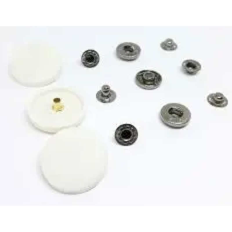 Кнопки пластикові 17 мм Білі, 50 шт Кнопки пластикові 17 мм Білі, 50 шт