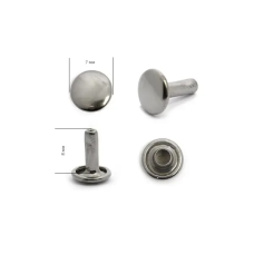 Хольнітен 7 мм двосторонній Темний Нікель, 100 шт