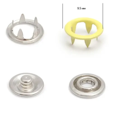 Кнопка BABY трикотажна 9,5 мм Ніжно Жовта (109), 50 шт