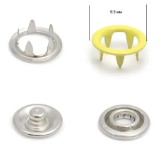 Кнопка BABY трикотажна 9,5 мм Жовта (349), 50 шт