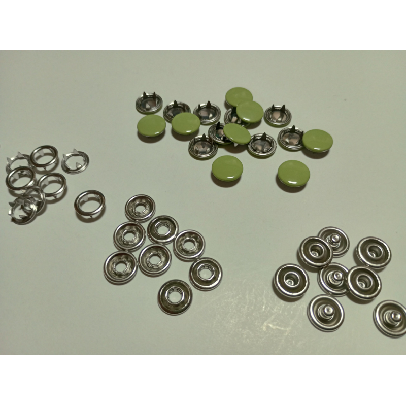 Кнопка BABY 9,5 мм закрита Зелена, 50 шт Кнопка BABY 9,5 мм закрита Зелена, 50 шт