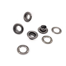 Люверс 6мм  Темний Нікель №4 50 шт