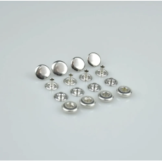 Кнопка Alfa 12,5 мм Нержавіюча Нікель 50 шт