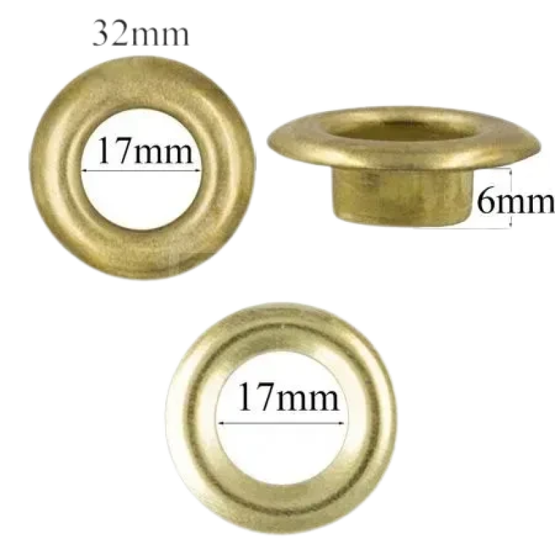 Люверс 17мм Золото №31 50 шт Люверс 17мм Золото №31 50 шт