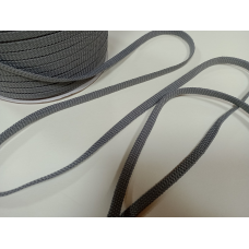 Шнур для одягу плоский 8,5 мм Сірий (10метрів)