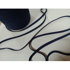Шнур для одягу плоский 8,5 мм Темно Синій (10метрів)