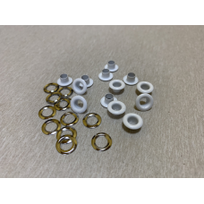 Люверс 5мм Нержавіючий Білий (101) 50 шт