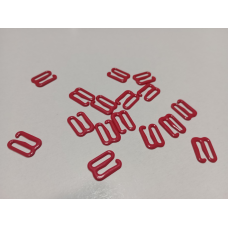 Гачок для бретелів 10 мм метал Червоний 50 шт