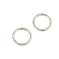 Кільце для бретелів 10 мм метал Нікель 50 шт