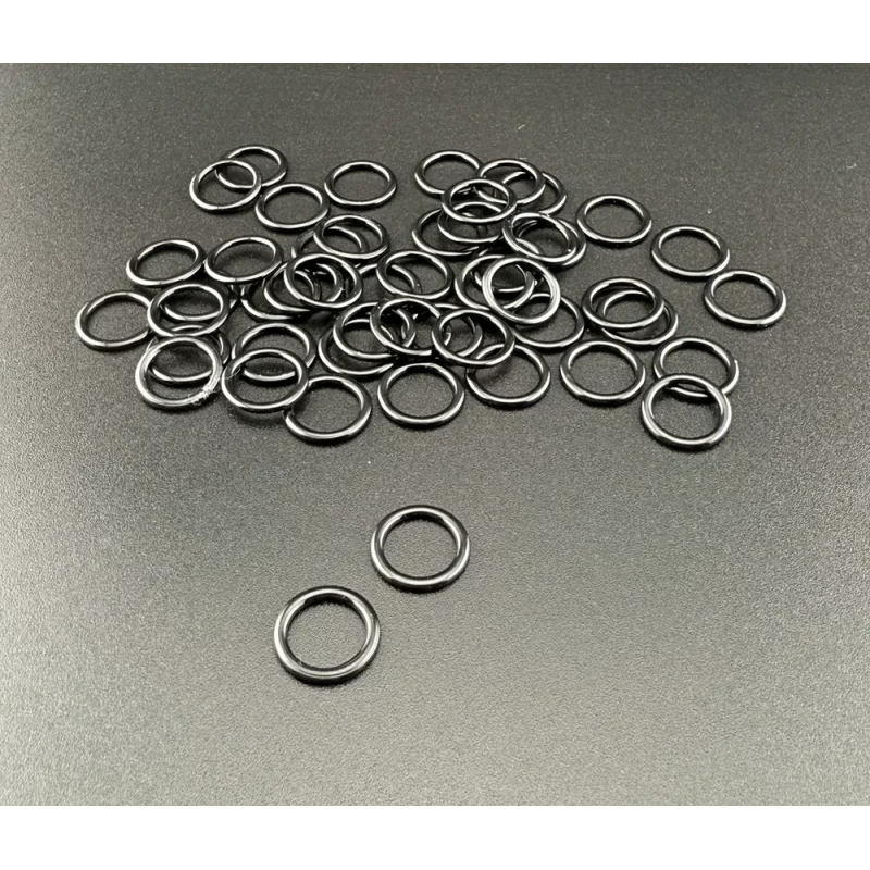 Кільце для бретелів 8 мм метал Чорне 50 шт