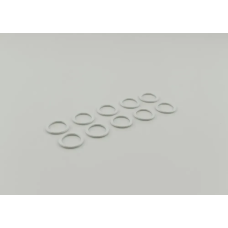 Кільце для бретелів 10 мм метал Білий 50 шт