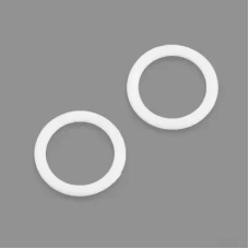 Кільце для бретелів 10 мм пластик Білий 50 шт