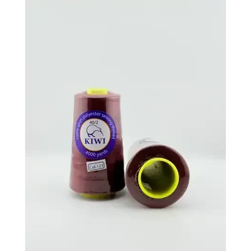 Нитки швейні №40/2 - колір Бордо (№123) Нитки швейні №40/2 - колір Бордо (№123)