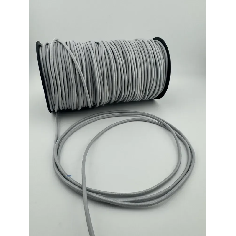 Шнур резинка (капелюшна) 3 мм Сірий 100 м Шнур резинка (капелюшна) 3 мм Сірий 100 м