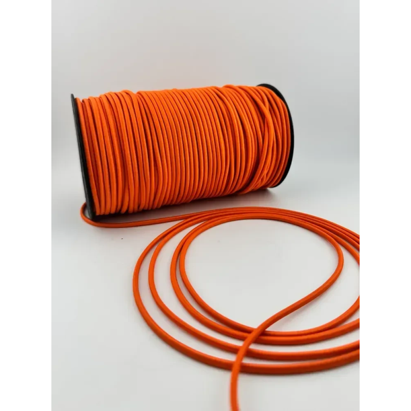 Шнур гумка (краплюшня) 3 мм Помаранчева 100 м Шнур гумка (краплюшня) 3 мм Помаранчева 100 м