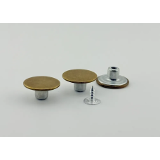 Гудзик для джинсів 17мм гладкий (Антик) 50 шт