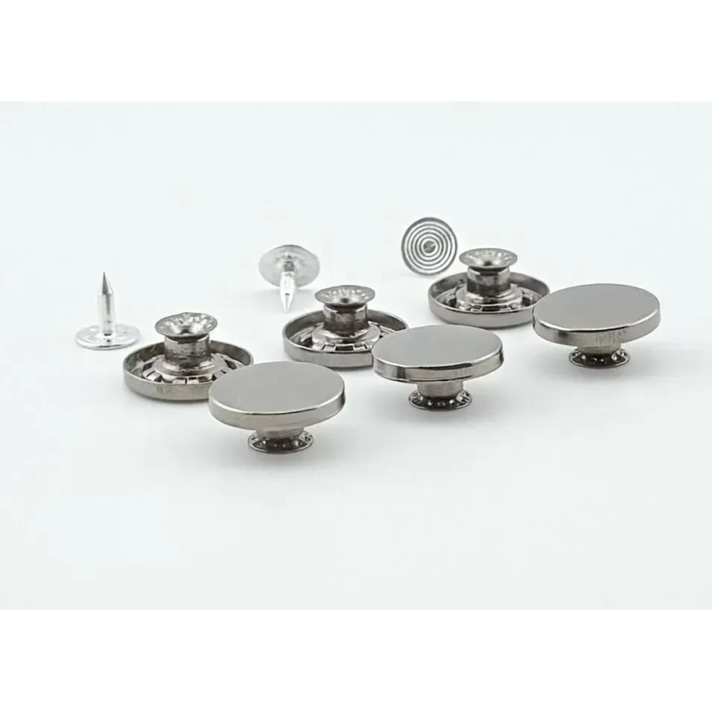 Гудзик для джинсів нержавіючий 17мм таблетка (Темний Нікель) 50 шт