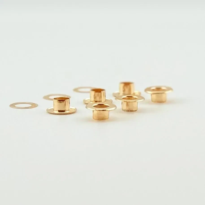 Люверс 5мм плоский Нержавіючий Золото №3 50 шт Люверс 5мм плоский Нержавіючий Золото №3 50 шт