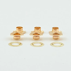 Люверс 6мм плоский Нержавіючий Золото №4 50 шт