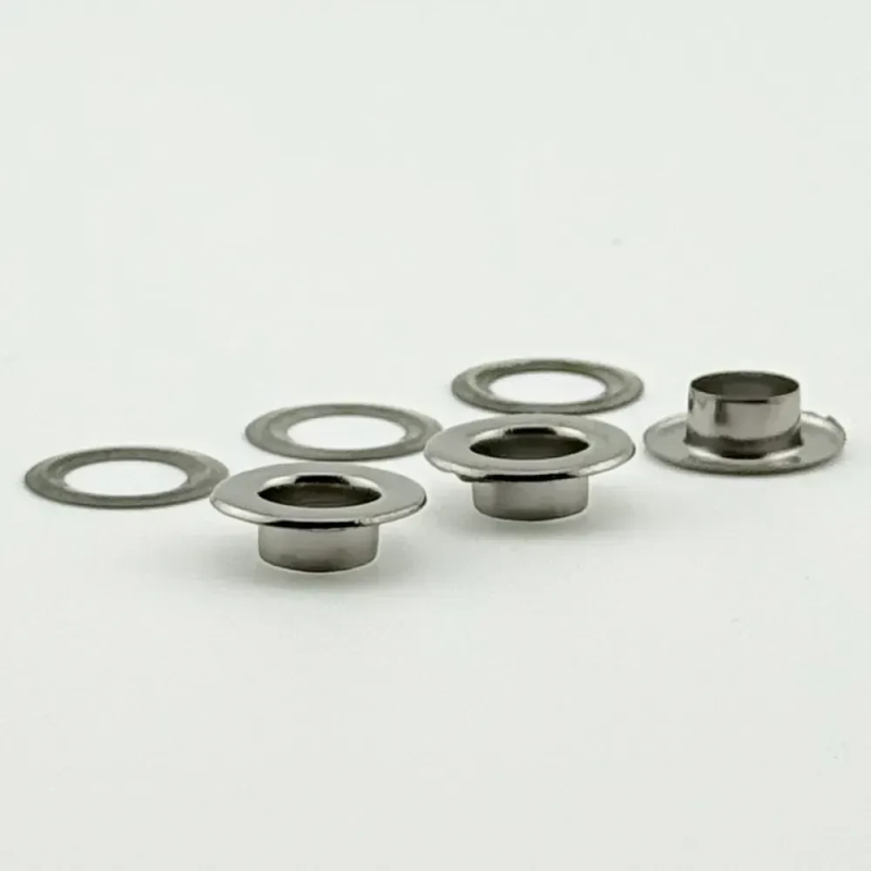 Люверс 8мм плоский Нержавіючий Темний Нікель №5 50 шт Люверс 8мм плоский Нержавіючий Темний Нікель №5 50 шт