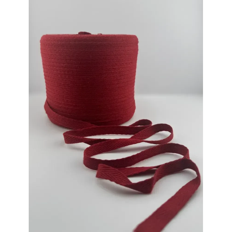 Кіперна стрічка 10 мм Темно Червона (50 м)