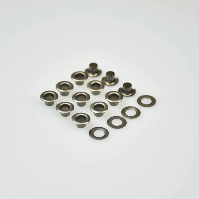 Люверс 4мм Нержавіючий Темний Нікель №2 50 шт Люверс 4мм Нержавіючий Темний Нікель №2 50 шт